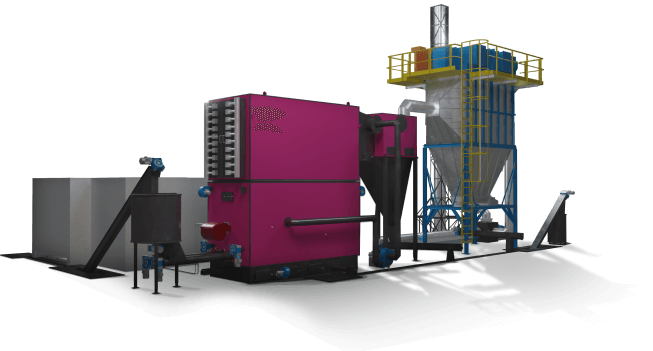 Maintenance-free operation and automatic flue gas cleaning